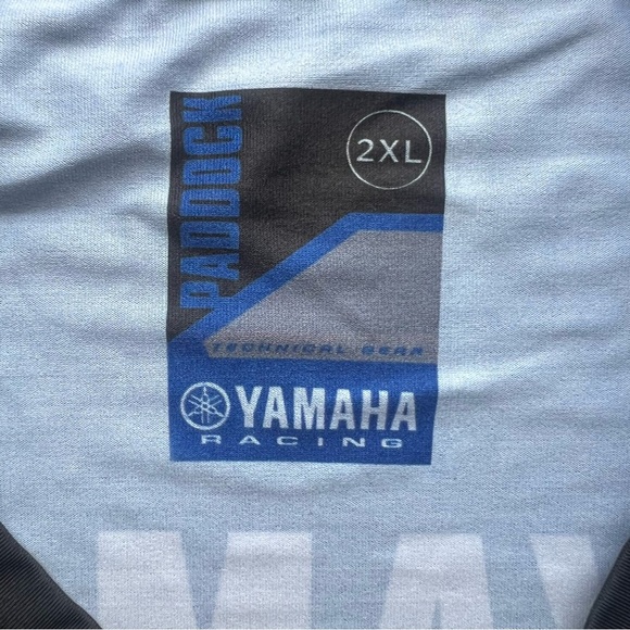Yamaha Racing Womens Paddock Blue Dri-Fit Short Sleeve T-Shirt Size XL NWT - Picture 5 of 6
